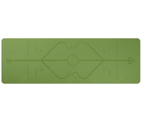 Tpe yoga mat body position line 6mm non-slip