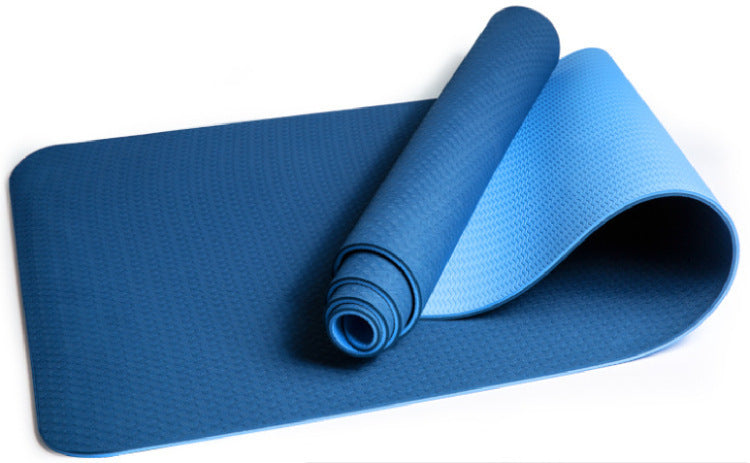 Lengthened Non-Slip Two-Color Yoga Mat